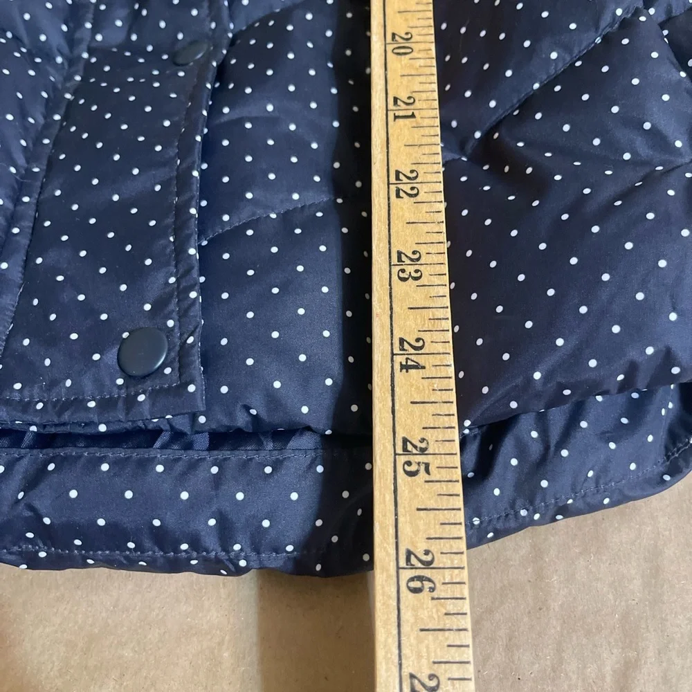 NWOT GAP Warmest Vest Marine Blue Dot | Medium - Picture 6 of 12